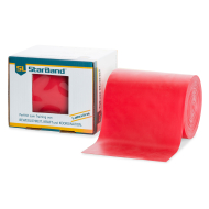 XL Rolle rot neben Verpackung
