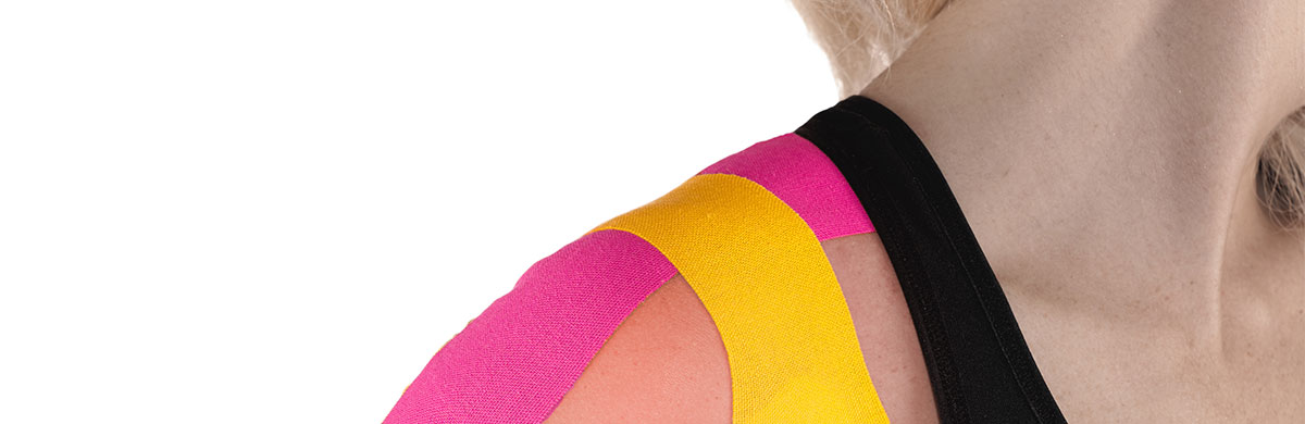 Kinesiologisches Taping des AC-Gelenks
